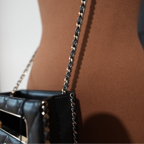 Chanel Caviar Quilted Evening Box Bag Black - Picture 7 of 9